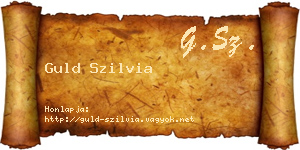 Guld Szilvia névjegykártya